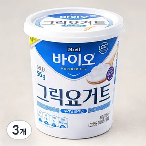 매일유업 바이오 그릭 요거트, 800g, 3개