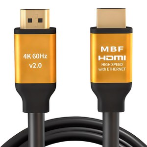 엠비에프 미니멀단자 UHD HDMI2.0 골드 모니터케이블 MBF-GSH2015, 1개, 1.5m