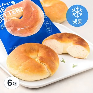 널담 고단백 배꼽 베이글 플레인 (냉동), 6개, 140g