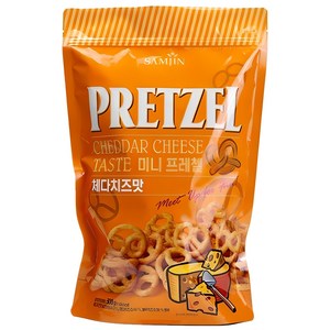 삼진 미니 프레첼 체다치즈맛, 300g, 1개