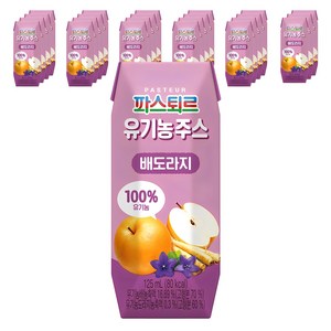 파스퇴르 유기농주스, 배도라지, 24개, 125ml