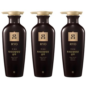 려 진생보 두피모발영양 한방샴푸, 400ml, 3개