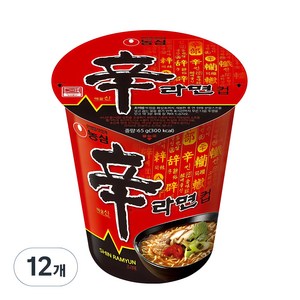 농심 신라면 컵 65g, 12개