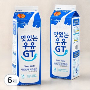 남양유업 맛있는 우유 GT, 900ml, 6개