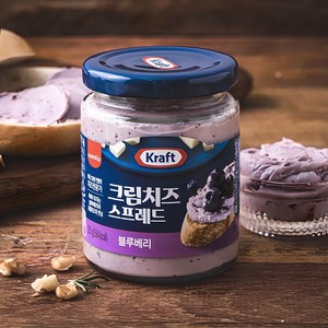 크래프트 크림치즈 스프레드 블루베리, 200g, 1개