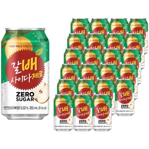 갈아만든배 사이다 제로, 355ml, 24개