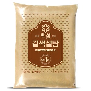 백설 갈색설탕, 1kg, 1개