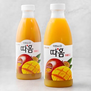 따옴 애플망고 주스, 730ml, 2개