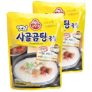 오뚜기옛날 사골곰탕 국물, 500g, 2개