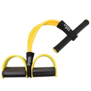 힐링스포츠 전신 튜빙밴드 4선, 옐로우, 26 x 50 cm, 1개
