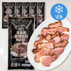 가미 중국산 흑후추 훈제오리 가슴살 슬라이스 (냉동), 160g, 6개