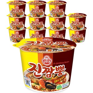 오뚜기 진짬뽕 컵라면 115g, 12개