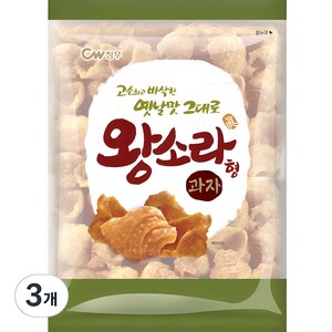 청우식품 왕소라형 과자, 120g, 3개