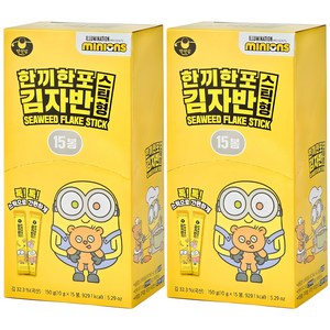 만전김 미니언즈 한끼한포 스틱 김자반 10g x 15p, 150g, 2개