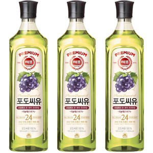 해표 포도씨유, 900ml, 3개