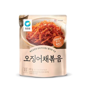 청정원 오징어채볶음, 60g, 1개