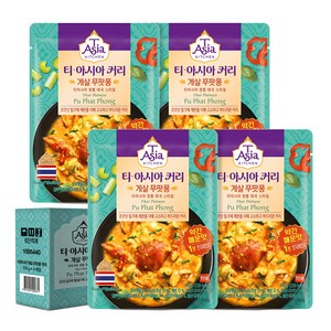 티아시아키친 게살 푸팟퐁 커리, 170g, 4개