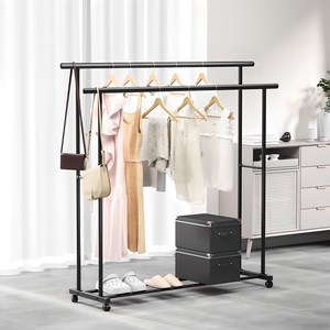 코멧 더블 레일 이동식 행거