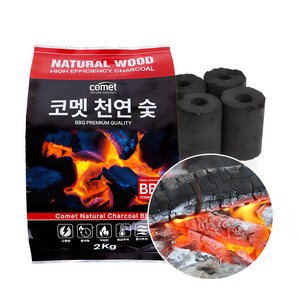 코멧 천연숯 BBQ용 2kg, 1개