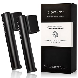 GIOVANNY 프리미엄 파워 스틱 차량용 디퓨저 세트 20g 본품, 블랙체리, 1세트