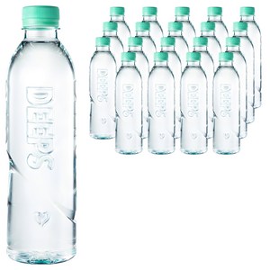 Deeps 에코 그린 먹는 해양 심층수 무라벨, 500ml, 20개