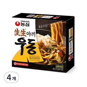 생생우동 생생야끼우동 데리야끼맛, 251g, 4개