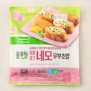 풀무원 달콤쫄깃 네모 유부초밥, 330g, 1개