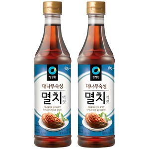 청정원 대나무숙성 멸치액젓, 1kg, 2개