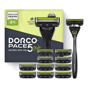 도루코 페이스 5 면도기 + 여분날 10p 세트, 1세트