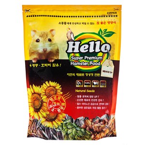 아쿠아플러스 Hello 프리미엄 해바라기씨 햄스터 사료, 800g, 1개