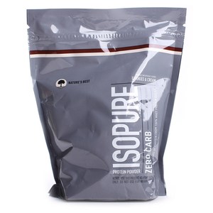 이소퓨어 제로 카브 프로틴 파우더 단백질 보충제 쿠키 & 크림, 454g, 1개