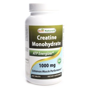 베스트네츄럴스 크레아틴 모노하이드레이트 1000mg 글루텐 프리 무설탕 타블렛
