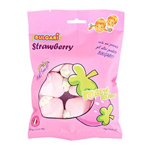 BULGARI 스트로베리 마시멜로, 95g, 3개