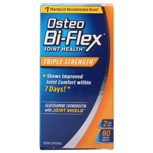 오스테오바이플렉스 조인트 헬스 트리플 스트랭스 코티드 타블렛, 80정, 1개