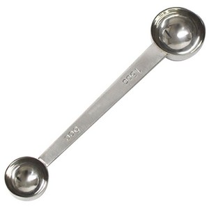 호레카 커피 스푼 계량스푼 양쪽 5/15ml, 큰 지름 4cm x..., 1개