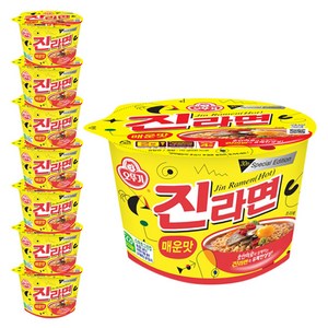 오뚜기 진라면 매운맛 용기 110 g, 8개