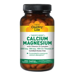 컨트리라이프 칼슘 마그네슘 1000mg : 500mg 비건 캡슐