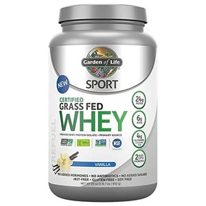 가든오브라이프 스포츠 서티파이드 그래스 페드 웨이 프로틴 바닐라, 652g, 1개
