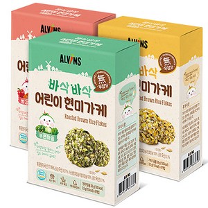 엘빈즈 바삭바삭 어린이 현미가케 빨강마을 + 노랑마을 + 푸른마을