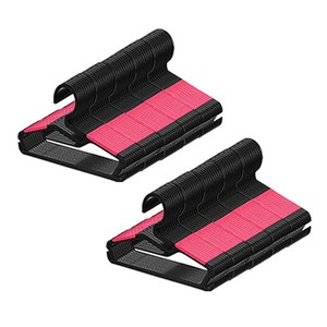 다소니 튼튼한 국내산 논슬립 유아용 옷걸이, 핑크, 100개입