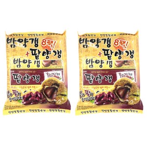 크라운 밤양갱 50g x 4p + 팥양갱 50g x 4p, 400g, 2개