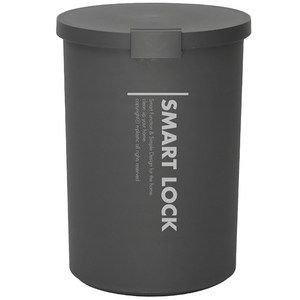 라이피스트 스마트락 밀폐 휴지통, 다크그레이