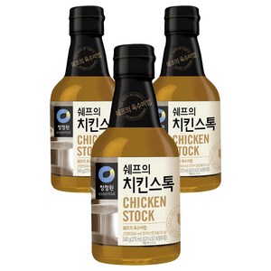 청정원 쉐프의 치킨스톡, 340g, 3개