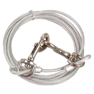 제제펫 반려동물 와이어 리드줄, 실버, 5mm x 10m, 1개