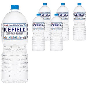 아이스필드 캐나다 빙하수 2L, 2L, 6개