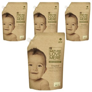 네이쳐러브메레 친환경 오리지널 유아 세제, 1.3L, 4개