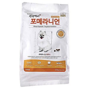 건강백서 포메 라니언 애견사료, 연어, 2kg, 1개