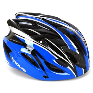 트로비스 SAFE 자전거 헬멧 + 썬바이저, 블루