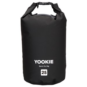 유키 드라이백 방수가방 25L, 블랙