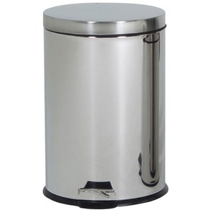스테인리스 페달 휴지통 8L, 실버